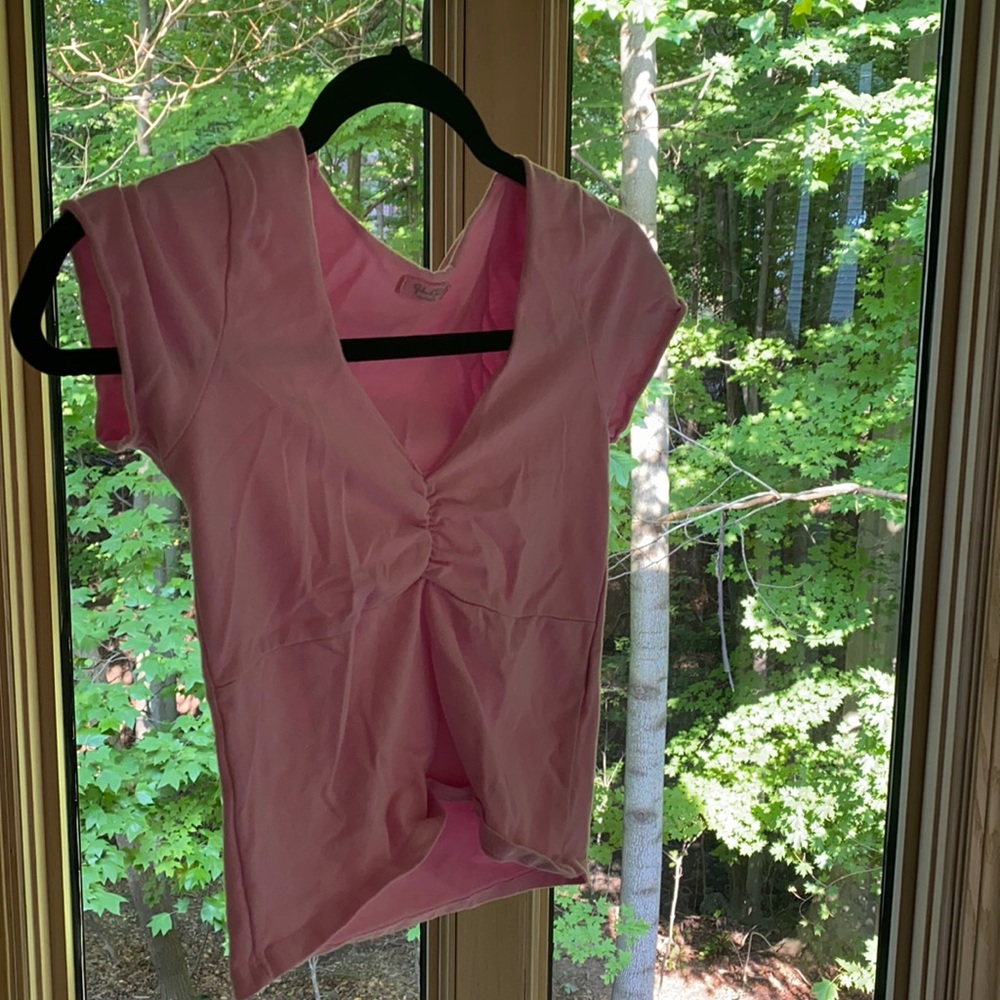 John Galt Pink Crop Top